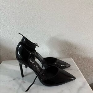 Calvin Klein Glossy Black Heels